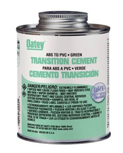 (image for) Green Transition Cement For ABS/PVC 4 oz.