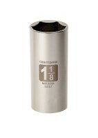 (image for) 1-1/8 in. x 1/2 in. drive SAE 6 Point Deep Socket 1 pc.