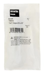 (image for) High Carbon Steel SAE Fraction Tap 7/8 in.-9NC 1 pc