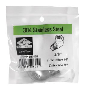(image for) 3/8 in. FPT x 3/8 in. Dia. MPT Stainless Steel Stre