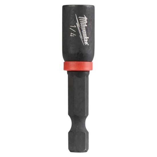 (image for) Milwaukee Shockwave 1/4 in. X 1-7/8 in. L Steel Nut Driver 1 pc