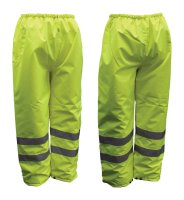 (image for) Hi-Vis Insulated Yellow Polyester Rain Pants XL