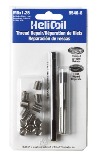(image for) 1-1/4 in. Stainless Steel Thread Repair Kit M8