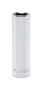 (image for) Crescent 10 mm X 1/4 in. drive Metric 6 Point Deep Socket 1 pc