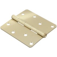 (image for) Ace 4 in. L Satin Brass Residential Door Hinge 3 pk