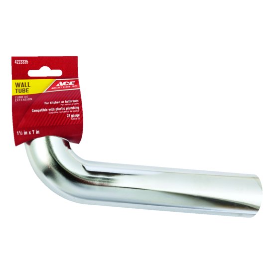 (image for) 1-1/2 in. Dia. x 7 in. L Brass Wall Bend