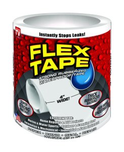 (image for) 4 in. W x 5 ft. L White Waterproof Repai