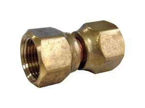 (image for) 5/8 in. Flare x 5/8 in. Dia. Flare Brass Swivel Connector