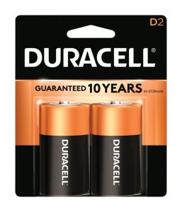 (image for) D Alkaline Batteries 2 pk Carded