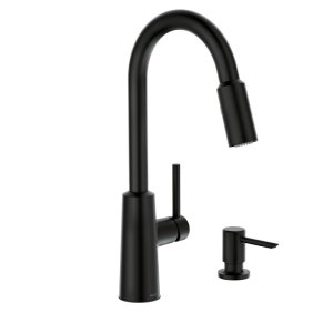 (image for) Moen Nori One Handle Matte Black Kitchen Faucet