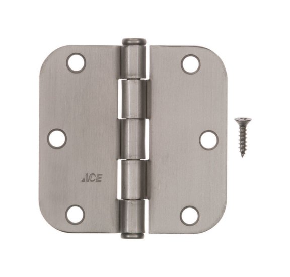 (image for) 3-1/2 in. L Satin Nickel Residential Door Hinge 1 pk