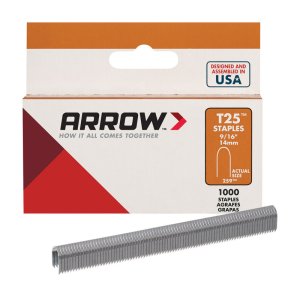 (image for) T25 1/4 in. W x 9/16 in. L 18 Ga. Round Crown Wir