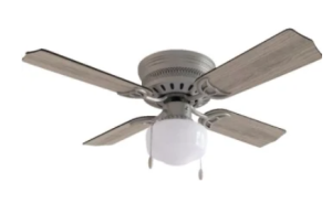 (image for) 42 In. 4-Blade Ceiling Fan W/ Light (Silver)
