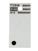 (image for) 1 in. Reflective Black Vinyl Self-Adhesive Special Charact