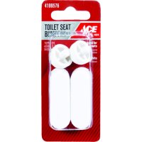 (image for) Toilet Seat Bumper Set White Plastic
