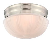 (image for) 7 in. LED Mushroom Shape Ceiling Fixture Brushed Aluminum