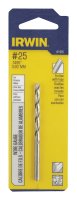(image for) #25 x 3 in. L High Speed Steel Wire Gauge Bit 1 pc.
