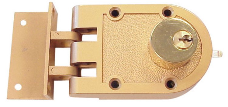 (image for) Gold Painted Zinc Double Cylinder Lock