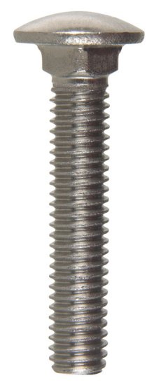 (image for) 0.375 in. Dia. x 2 in. L Stainless Steel Carriage Bolt 2