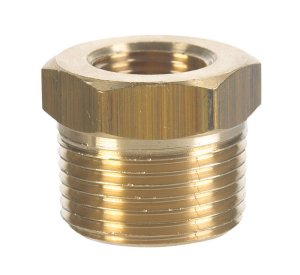 (image for) 1/2 in. MPT x 1/4 in. Dia. FPT Brass Hex Bushing