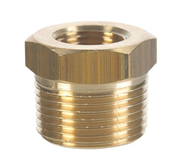 (image for) 1/2 in. MPT x 1/4 in. Dia. FPT Brass Hex Bushing