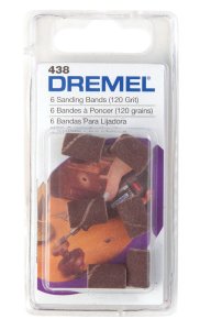 (image for) 0.3 in. Dia. x 1/2 in. L Emery Drum Sander Bands 120 Grit