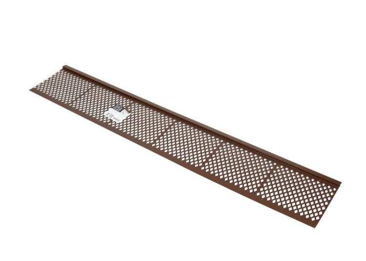(image for) 6 in. W X 36 in. L Brown Plastic Gutter Guard