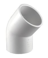 (image for) 1-1/2 in. SxS Elbow 45 PVC