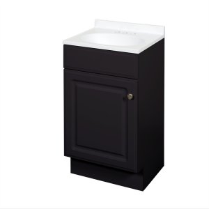 (image for) Espresso Bathroom Vanity 18 in. W X 16 in. D X 35 in. H