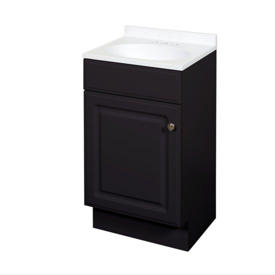 (image for) Espresso Bathroom Vanity 18 in. W X 16 in. D X 35 in. H