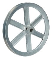(image for) 10 in. Dia. Zinc Single V Grooved Pulley