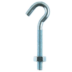 (image for) Hampton Small Zinc-Plated Silver Zinc 0.8125 in. L Hook Bolt 165