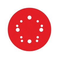 (image for) 5 in. Ceramic Blend Hook and Lock Sanding Disc 80 Grit Co