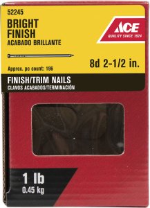 (image for) 8D 2-1/2 in. Finishing Bright Nail Countersunk 1 lb.