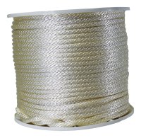 (image for) 3/8 in. Dia. x 500 ft. L White Solid Braided Nylon Ro