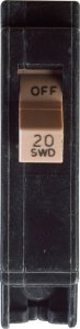 (image for) 20 amps Plug In Single Pole Circuit Breaker Eaton