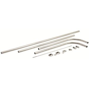 (image for) 54 in. D-Type Shower Rod with Ceiling Support