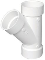 (image for) Schedule 40 3 in. Hub x 3 in. Dia. Hub PVC Wye
