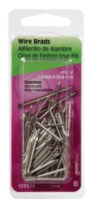 (image for) 17 Ga. x 1 in. L Stainless Steel Brad Nails 1 pk 2 oz.