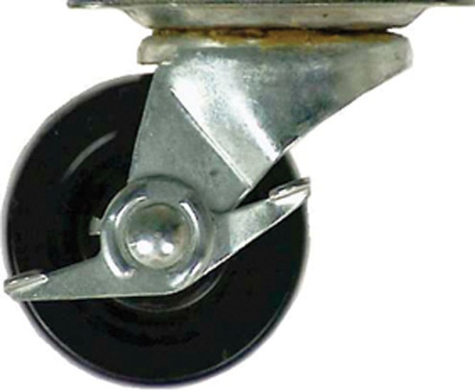 (image for) 4 in. Dia. Swivel Rubber Caster 200 lb. 1 pk