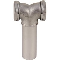 (image for) Brass Slip Joint Center Outlet Tee with Tailpiece and Ba