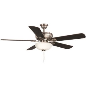 (image for) Rothley II 52 in. LED Brushed Nickel Ceiling Fan with Light Kit