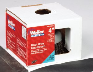 (image for) Vortec Pro 4 in. Dia. x 5/8-11 Knotted Steel Cup Brush 10