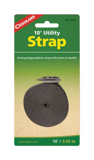 (image for) 1 in. W x 10 ft. L Black Utility Strap 1 lb. 1 pk