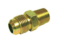 (image for) 1/4 in. Flare x 3/8 in. Dia. MPT Brass Connector