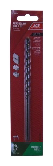 (image for) 5/16 in. x 6 in. L Steel Percussion Drill Bit 1 pc.