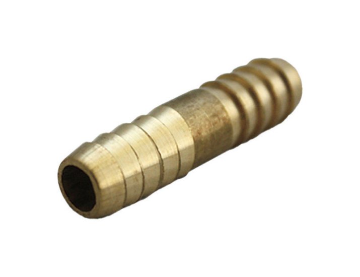 (image for) Brass 3/8 in. Dia. x 3/8 in. Dia. Coupling 1 pk Yellow