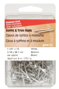 (image for) 1-1/4 in. Soffit and Trim Stainless Steel Nail Flat