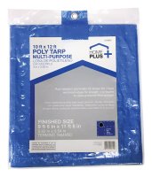 (image for) 10 ft. W x 12 ft. L Light Duty Polyethylene Tarp Blue