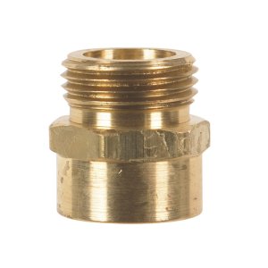 (image for) Brass 3/4 in. Dia. x 3/4 in. Dia. Hose Adapter Yellow 1 pk